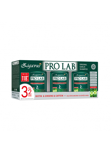 Pro Lab-Biotin & Ginseng & Kafein Şampuanı  3 Al 2 Öde Avantajlı Paket
